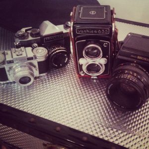 Not just digital used! I have a huge collection of vintage cameras