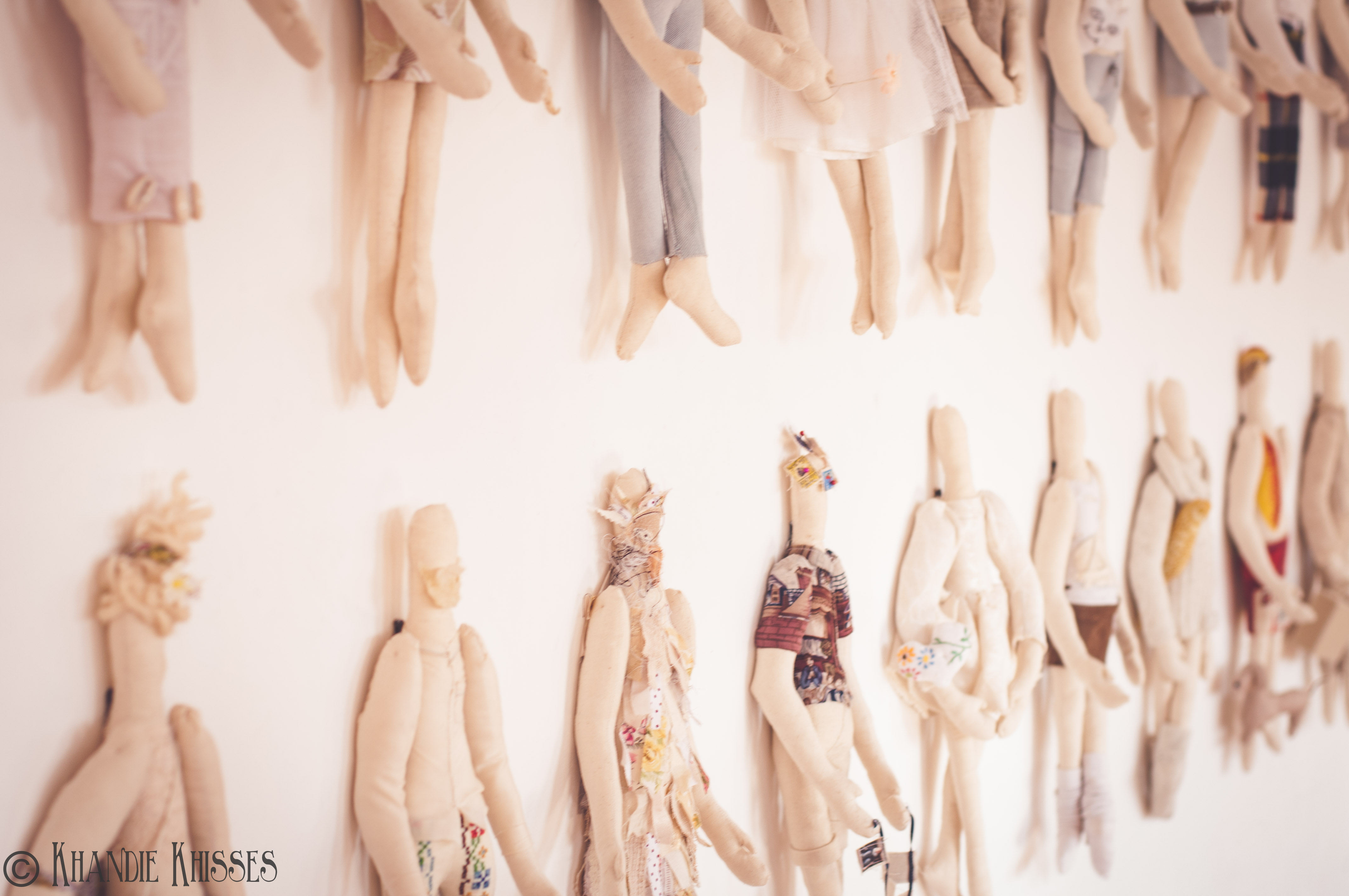 Some of the dolls lined up...representing!