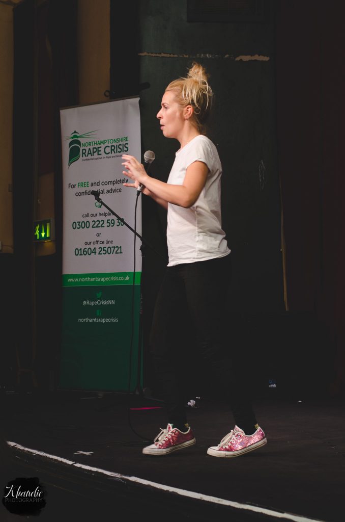 sara pascoe, khandie, photography, northampton, rape, crisis, female, comedy, standup,