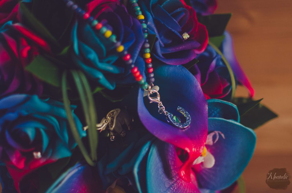 rainbow colour bouquet