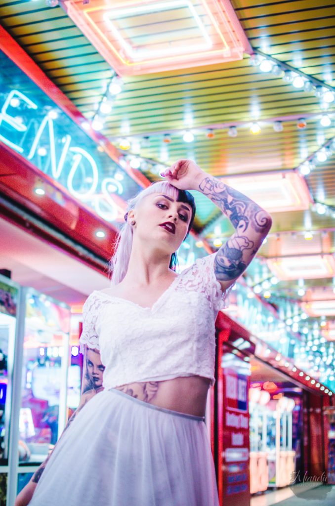elopement, wedding, alt, photographer, tattooed, inked, model, bride, groom, night, bokeh, khandie, photographer, photography,