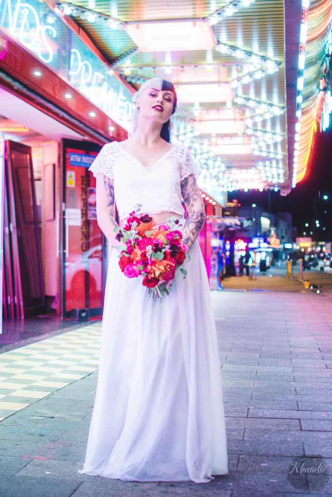 elopement, wedding, alt, photographer, tattooed, inked, model, bride, groom, night, bokeh, khandie, photographer, photography,