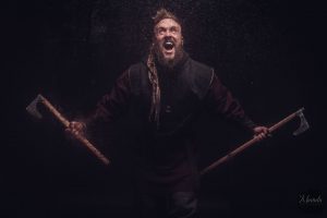 lensbaby, viking, godox, nikon, hema, male, portrait. viking, blood, northampton, khandie, promo, shoot, studio, photo,